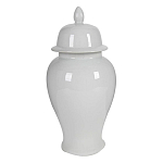 Ваза белая с крышкой однотонная Chinoiserie Ceramics варинант исполнения - 8 | Loft Concept в Твери