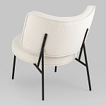 Мини-кресло District Lounge букле белый варинант исполнения - 3 | Loft Concept в Твери