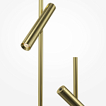 Напольный торшер светодионый золотой Lumen Duo варинант исполнения - 3 | Loft Concept в Твери