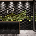 Гипсовая 3D панель с принтографией PM-30 варинант исполнения - 1 | Loft Concept в Твери