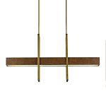 Люстра линейная прямоугольная Wooden Straight Shapes варинант исполнения - 2 | Loft Concept в Твери
