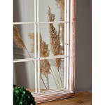 Зеркало-окно настенное в венецианском стиле с деревянной рамой бежевого цвета Venetian Smooth варинант исполнения - 6 | Loft Concept в Твери