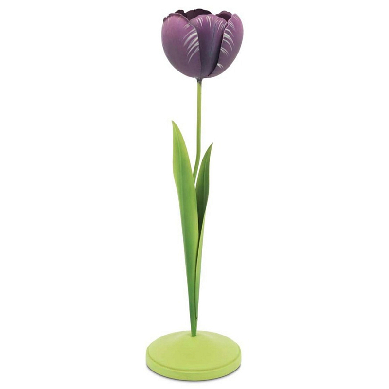 Подсвечник Candleholder Tulip Rem Violet Зеленый Фиолетовый Подсвечник Candleholder Tulip Rem Violet Зеленый Фиолетовый в Твери | Loft Concept