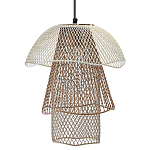 Подвесной светильник Beige Gold Mesh Tube Lampshade Hanging Lamp варинант исполнения - 1 | Loft Concept в Твери