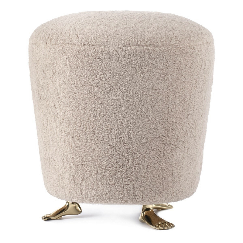 Пуф Foot Stool Бежевый Латунь Пуф Foot Stool Бежевый Латунь в Твери | Loft Concept