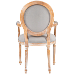 Стул с подлокотниками из массива бука светло-серый Solid Luxury варинант исполнения - 2 | Loft Concept в Твери