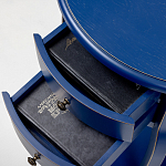 Синяя тумба на фигурных ножках Shelby варинант исполнения - 7 | Loft Concept в Твери