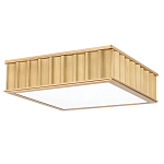 Потолочный светильник квадратный с гофрированным латунным абажуром Millennium варинант исполнения - 2 | Loft Concept в Твери