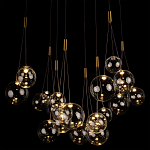 Подвесной светильник Crystal Cascade Gold варинант исполнения - 1 | Loft Concept в Твери