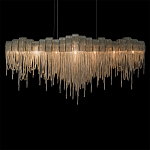 Люстра подвесная с металлическими дугами и длинными цепочками 115 см Atlantis Chain варинант исполнения - 16 | Loft Concept в Твери