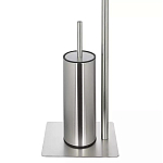 Держатель для туалетной бумаги с ершиком Chrome Bathroom Accessory варинант исполнения - 4 | Loft Concept в Твери