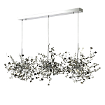 Люстра подвесная из трех частей с металлическими круглыми элементами Terzani Argent варинант исполнения - 6 | Loft Concept в Твери