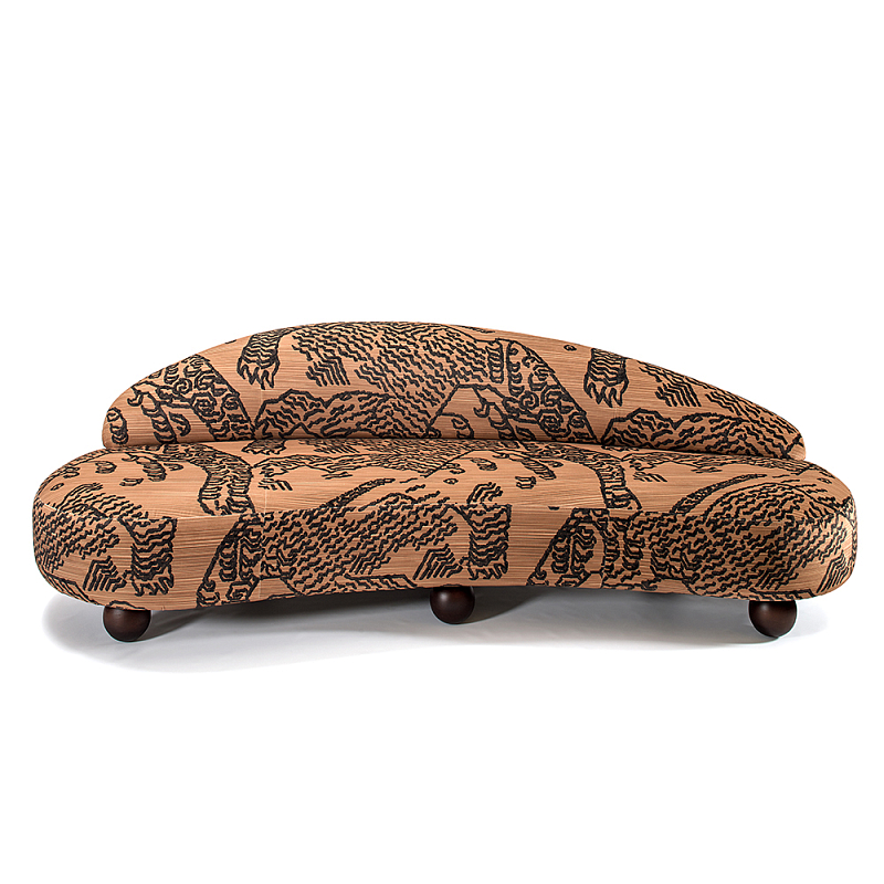 Дизайнерский Диван Wakonda Оранжевый Коричневый в Твери | Loft Concept 