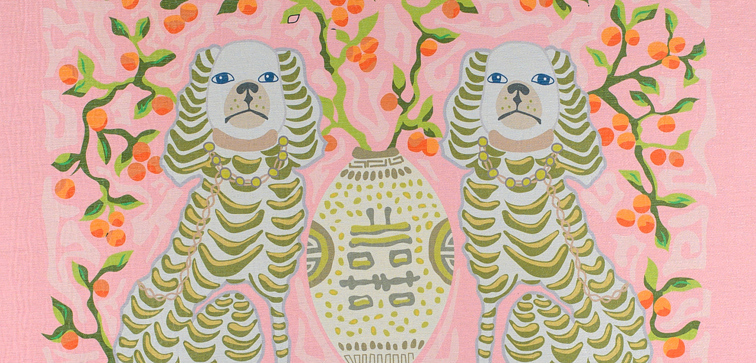 Ковер Two Dogs Rug pink Ковер Two Dogs Rug pink - Loft-Concept в Твери
