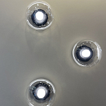 Бра с куполообразным плафоном и черным металлическим основанием Flos Wireline Lighting варинант исполнения - 1 | Loft Concept в Твери