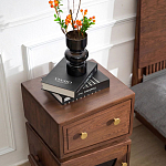 Тумбочка прикроватная с ящиком и дверцей Робот Robot Desk варинант исполнения - 5 | Loft Concept в Твери