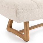 Оттоманка с обивкой букле Lino White Boucle Ottoman варинант исполнения - 3 | Loft Concept в Твери