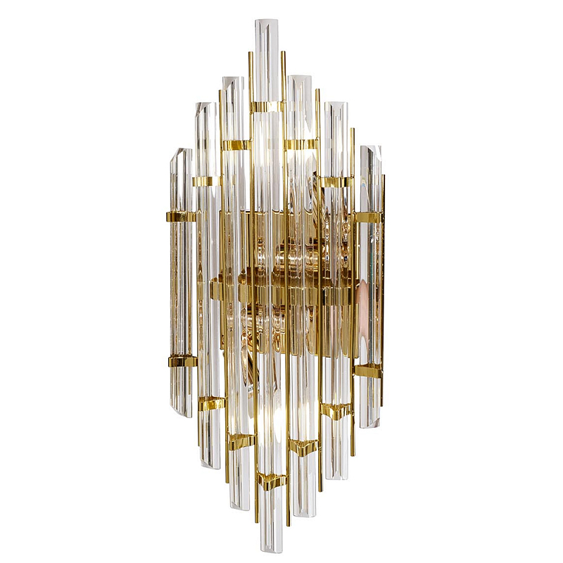 Бра стеклянное с золотым каркасом Luxxu Modern Золотой Прозрачный Бра стеклянное с золотым каркасом Luxxu Modern Золотой Прозрачный в Твери | Loft Concept