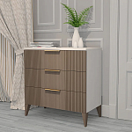 Комод коричневый с 3-мя ящиками на 4-х ножках Harper Line варинант исполнения - 2 | Loft Concept в Твери