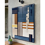 Панно из шнура Синяя геометрическая абстракция wall panel line Blue варинант исполнения - 2 | Loft Concept в Твери