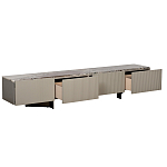 Тумба под телевизор серая с мраморной столешницей Uniqueness Marble варинант исполнения - 2 | Loft Concept в Твери