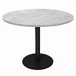 Стол обеденный с круглой светло-серой столешницей Harris Collection варинант исполнения - 1 | Loft Concept в Твери