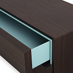 Дизайнерский комод коричневый с 2-мя ящиками и дверцами Pandora варинант исполнения - 2 | Loft Concept в Твери