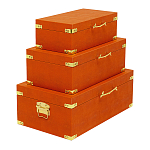 Комплект оранжевых чемоданов Golden Twigs варинант исполнения - 2 | Loft Concept в Твери