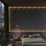 Гипсовая 3D Панель FIN варинант исполнения - 2 | Loft Concept в Твери