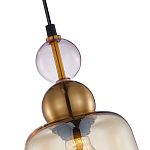 Подвесной светильник со стеклянным плафоном янтарного цвета Prestige варинант исполнения - 3 | Loft Concept в Твери