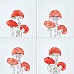 Плитка с узором Мухомор варинант исполнения - 1 | Loft Concept в Твери