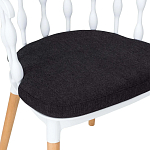 Пластиковый стул на ножках из массива бука Ferret Spiral White варинант исполнения - 8 | Loft Concept в Твери