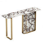 Консоль с прямоугольной мраморной столешницей Vivian Console варинант исполнения - 1 | Loft Concept в Твери