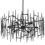 Люстра черная остроконечной формы Black Satin варинант исполнения - 5 | Loft Concept в Твери