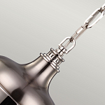 Подвесной светильник со стальным плафоном и белым матовым стеклянным шаром Feiss варинант исполнения - 4 | Loft Concept в Твери