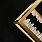 Настольная лампа прямоугольная с декоративными элементами в виде кристаллов Smooth Shine варинант исполнения - 4 | Loft Concept в Твери