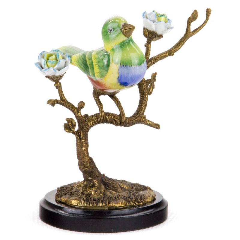 Статуэтка Light Green Bird Мульти Бронза Статуэтка Light Green Bird Мульти Бронза в Твери | Loft Concept