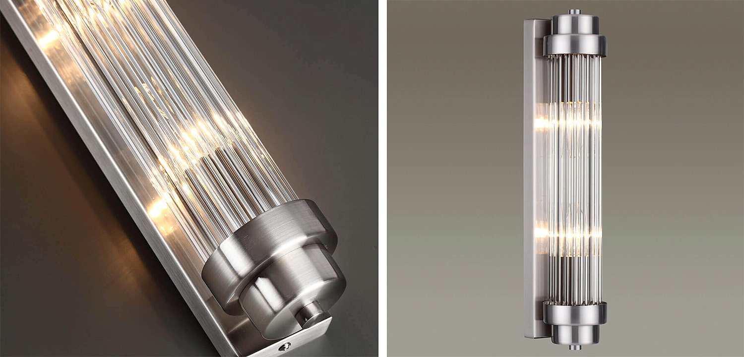 Бра Dirck Glass TUBE Sconce Nickel Бра Dirck Glass TUBE Sconce Nickel - Loft-Concept в Твери