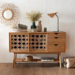 Зеркало из ротанга в форме цветка WICKER MIRROR 65  варинант исполнения - 3 | Loft Concept в Твери