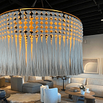 Люстра серая плетеная с кисточками Boho Tassel Chandelier варинант исполнения - 2 | Loft Concept в Твери