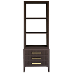 Этажерка Primo с ящиками шпон Темный орех варинант исполнения - 1 | Loft Concept в Твери