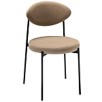 Стул металлический с мягкой спинкой и сиденьем из велюра Alfie Chair варинант исполнения - 4 | Loft Concept в Твери