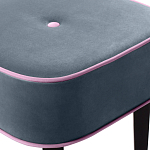 Квадратный мягкий пуф на черных ножках Winton Pouf Square варинант исполнения - 24 | Loft Concept в Твери