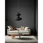 Подвесной вязаный черный светильник «Моника» варинант исполнения - 3 | Loft Concept в Твери