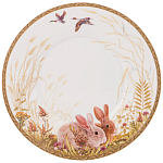 Чайная пара из фарфора с изображением собаки и зайцев 300 мл Hunting Porcelain Collection 2 варинант исполнения - 3 | Loft Concept в Твери