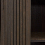 Буфет тёмно-коричневого цвета из ясеневого шпона с 2-мя раздвижными дверями Toinette варинант исполнения - 3 | Loft Concept в Твери