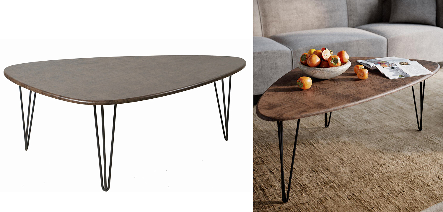 Кофейный стол Dorian Coffee Table brown Кофейный стол Dorian Coffee Table brown - Loft-Concept в Твери