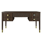 Письменный стол с 4-мя ящиками Elsa Dreams Walnut варинант исполнения - 6 | Loft Concept в Твери