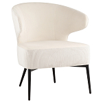 Современное мягкое кресло на металлических ножках Rakush Milk варинант исполнения - 1 | Loft Concept в Твери