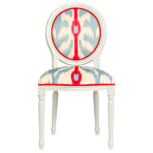 Стул Ikat Pattern с белым основанием